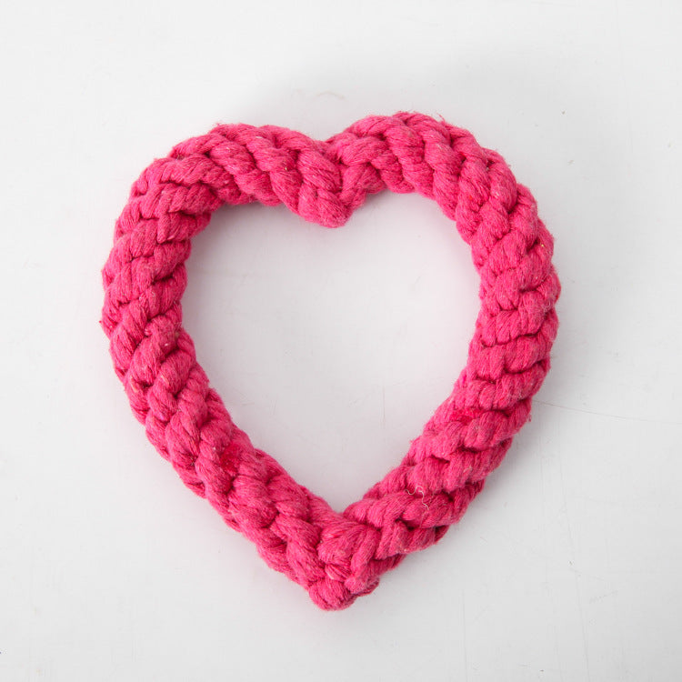 Doggy HeartShaped Rope Toy!