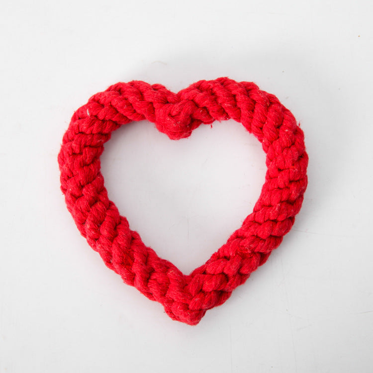 Doggy HeartShaped Rope Toy!